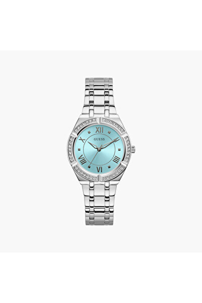 Guess Women's Silver Analog Stainless Steel Strap Watch | GW0033L7 | 36 MM