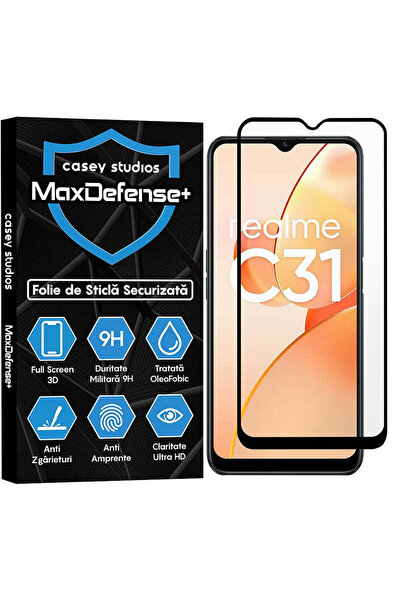 Casey Studios Folie Sticla Realme C31, Full Cover 3D, Ultra HD, Anti Zgarietu...