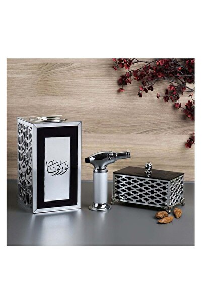 Story of candle مبخرة مع صندوق لحفظ البخور وللتخزين تأتي بعبارة "نورتونا" مع ...