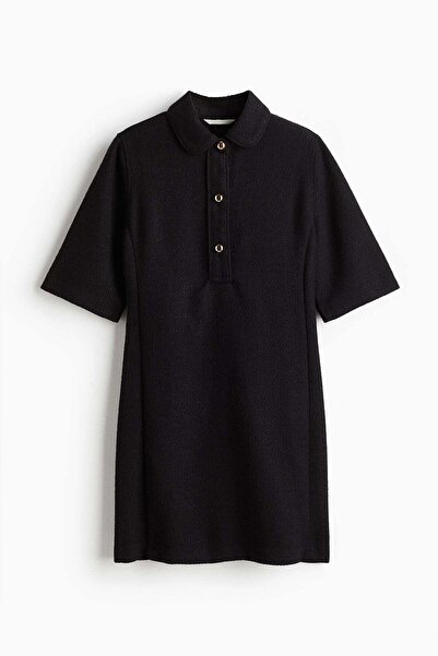 H&M Collared bouclé dress