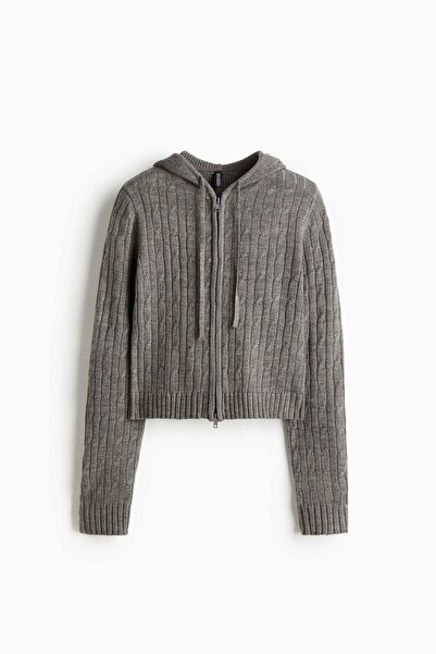 H&M Zip-through hooded cardigan