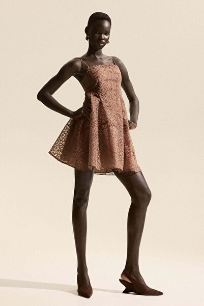 H&M Embroidered strappy dress