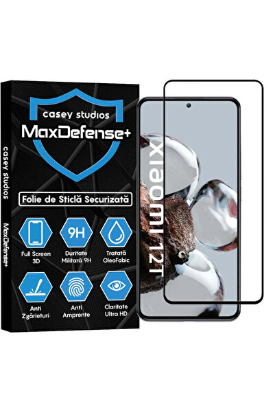 Casey Studios Folie Sticla Xiaomi 12T/Xiaomi 12T Pro, Full Cover 3D, Anti Zga...