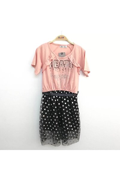 Toontoy Κοριτσίστικο φόρεμα με στάμπα, χαλαρή εφαρμογή, λαιμόκοψη ποδηλάτου, ...