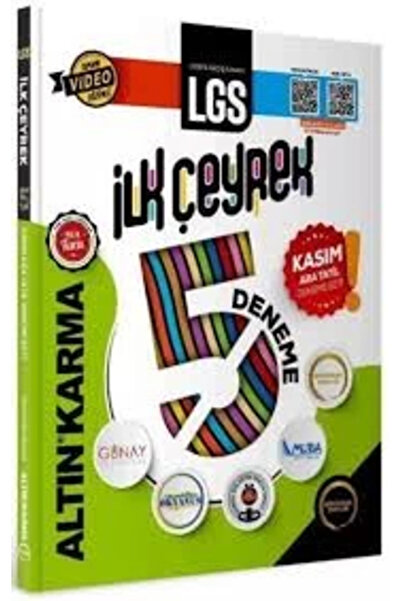 Altın Karma Yayınları 8.SINIF DENEME LGS 5 Lİ İLK ÇEYREK