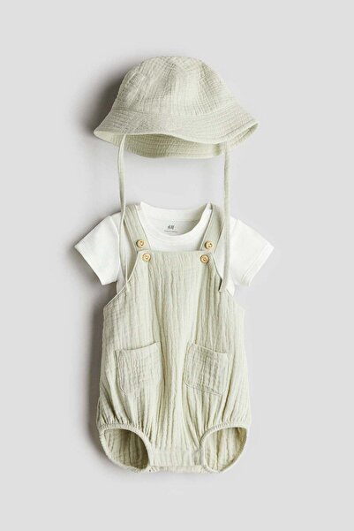 H&M 3-piece cotton muslin set
