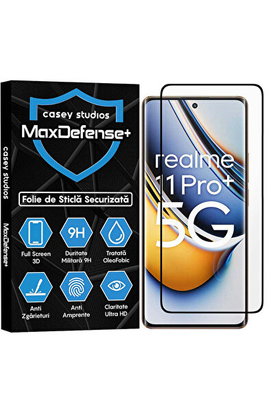 Casey Studios Folie Sticla Realme 11 Pro Plus, Full Cover 3D, HD, Anti Zgarie...