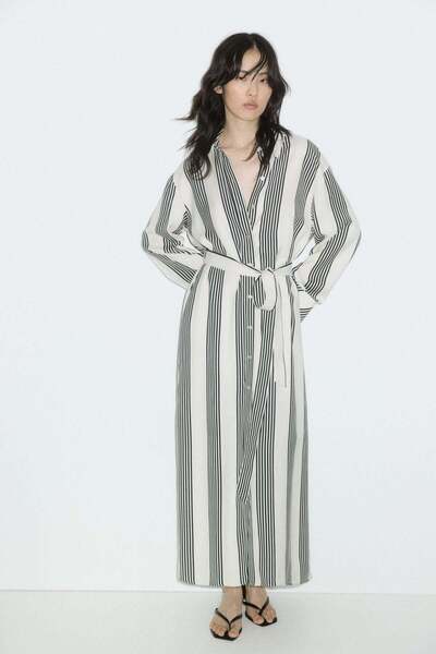 H&M Tie-belt shirt dress
