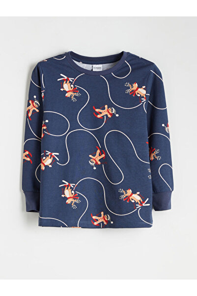 LC Waikiki Set de pijamale pentru băieți cu tematică de Anul Nou