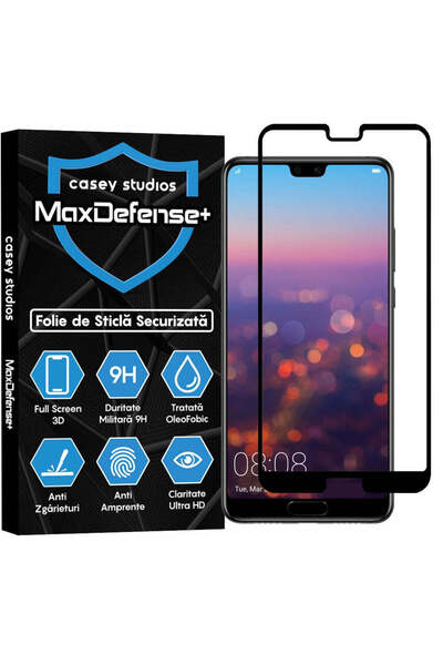 Casey Studios Folie compatibila cu Huawei P20, Full Cover, Ultra HD, Anti Zga...