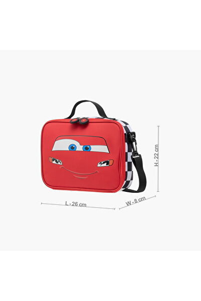 Disney Cars Print Lunch Bag with Zip Closure