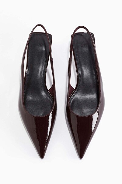 H&M Kitten-heeled pointed slingbacks