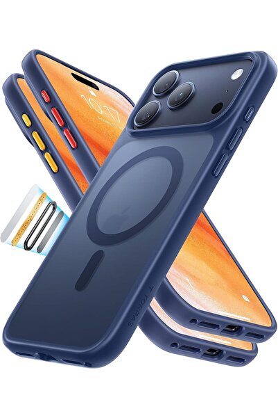 HYX Magnetic Shockproof Case for iPhone 17 Pro Max - Deep Blue