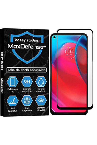 Casey Studios Folie Motorola Moto G Stylus 5G 2024, Full Cover, HD, Anti Zgarieturi, Anti Socuri, Margini Negre