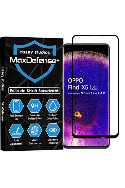 Casey Studios Folie Sticla Oppo Find X5 Pro, Full Cover 3D, Ultra HD, Anti Zg...