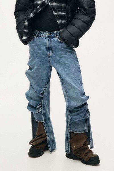 H&M Gaiter-detail leather boots