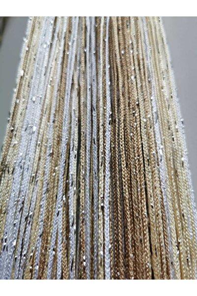 Inovius White, cream, ivory fringed curtain - COL11