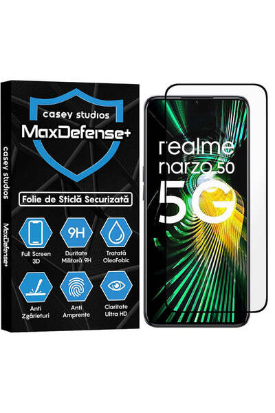 Casey Studios Folie Realme 9 Pro/Narzo 50, Full Cover, Ultra HD, Anti Zgariet...