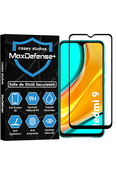 Casey Studios Folie Sticla Xiaomi Redmi 9, Full Cover 3D, Ultra HD, Anti Zgar...