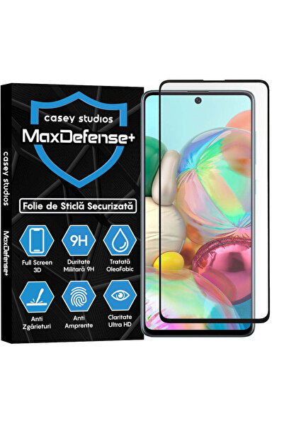 Casey Studios Folie Sticla Samsung Galaxy A71, Full Cover 3D, HD, Anti Zgarieturi, Anti Socuri, Margini Negre