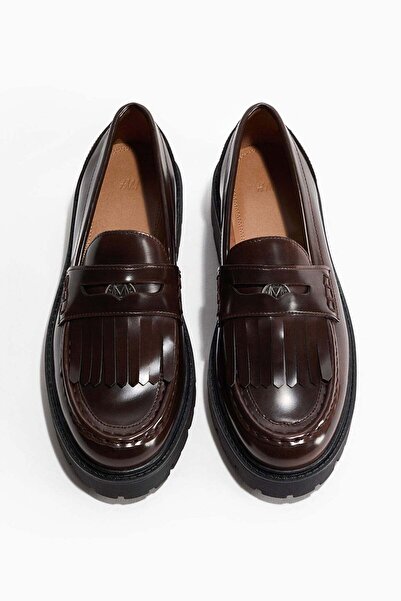 H&M Fringe-trimmed loafers