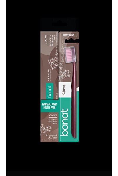 Banat Adult Toothbrush + 50 ml Clove Paste