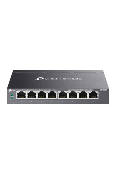 TP-LINK Switch desktop Omada Gigabit cu 8 porturi și PoE+ cu 8 porturi