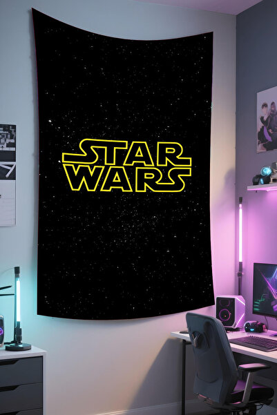 RUGRUMBA غطاء جدار حرب النجوم - تصميم مستوحى من الأفلام، قماش عالي الجودة، سج...