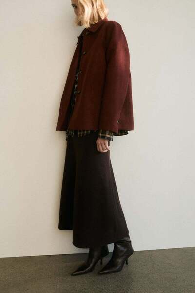 H&M Flared knitted skirt