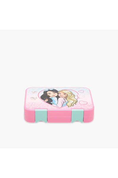 Barbie Printed Lunch Box with Clip Lock Closure