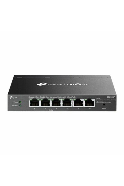 TP-LINK Router ES206GP, 6 porturi RJ-45, Ethernet LAN, negru