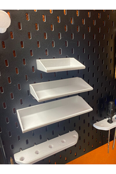 TechnoLoby SKADIS Pegboard Raf Tray Tepsi 150X70 mm Beyaz