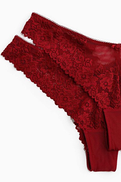 H&M 2-pack lace Brazilian briefs