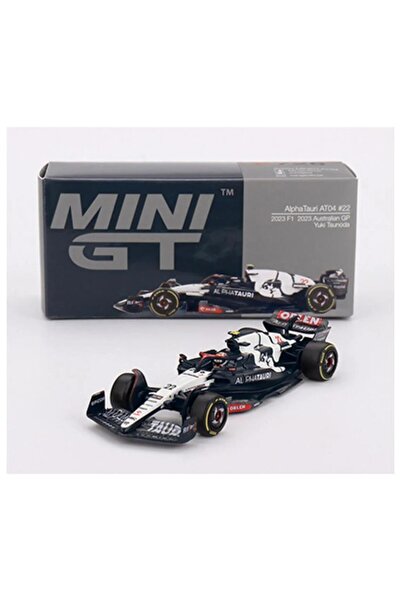 mini gt 726: AlphaTauri AT04 #22 Yuki Tsunoda 2023 F1 2023 Australian GP 1/64 Model Araba