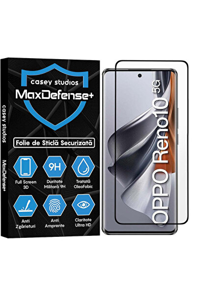 Casey Studios Folie Sticla Oppo Reno10, Full Cover 3D, Ultra HD, Anti Zgariet...