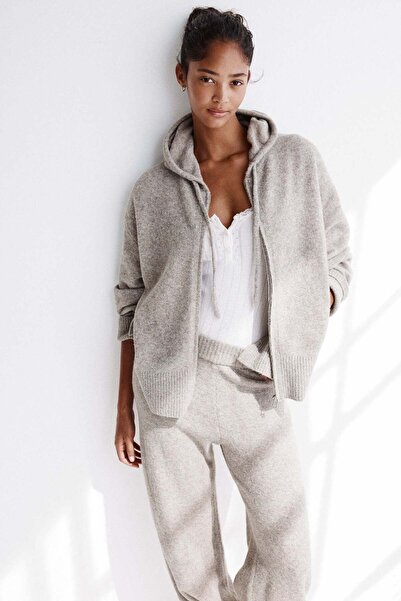 H&M Knitted zip-through hoodie