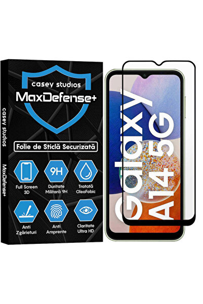 Casey Studios Folie Sticla Samsung Galaxy A14 5G, Full Cover 3D, Anti Zgariet...