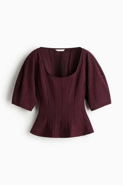 H&M Scoop-neck blouse