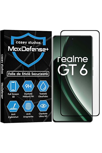 Casey Studios Folie Sticla Realme GT 6, Full Cover 3D, Ultra HD, Anti Zgariet...