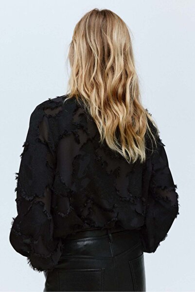 H&M بلوزة منسوجة من الجاكار