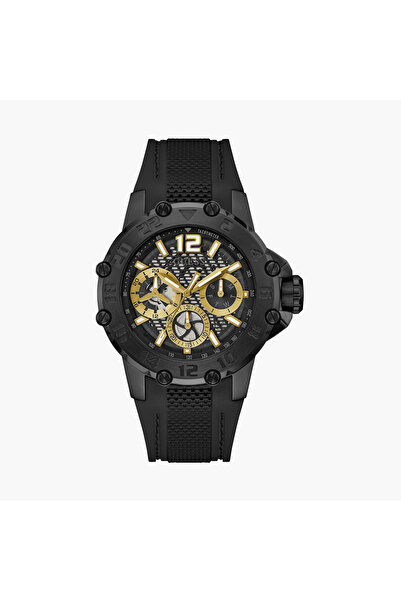 Guess ساعة كرونوغراف سوداء للرجال مقاس 46 مم GW0640G2