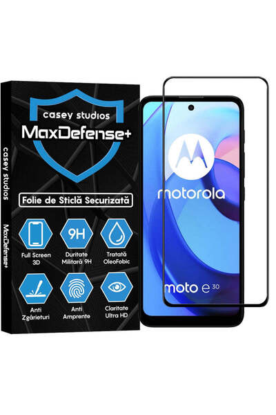 Casey Studios Folie Sticla Motorola Moto E30/Moto E40, Full Cover 3D, Anti Zg...