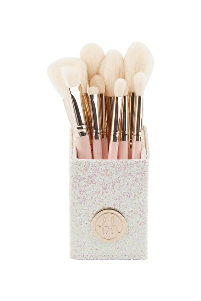 Bh Cosmetics مجموعة فرش مكياج فيري لايتس، ١١ قطعة، بيج/وردي/أبيض