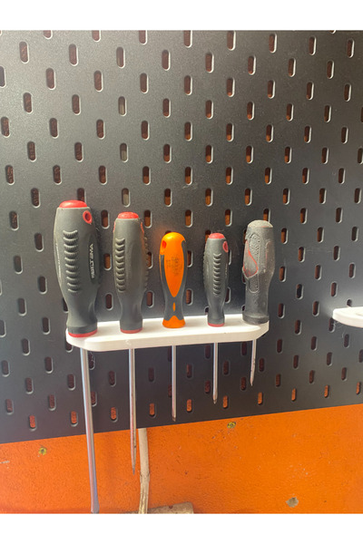 TechnoLoby Skadis Pegboard Screwdriver Pen Holder 20 cm