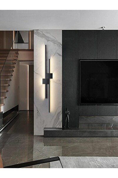 RFAN Lampă de perete LED, model B199-2, 3 tipuri de lumină, 42W, neagră