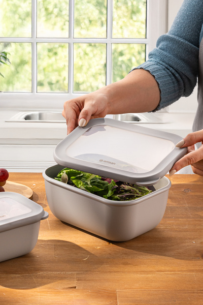 Emsan Lora 2-Piece Storage Container Gray