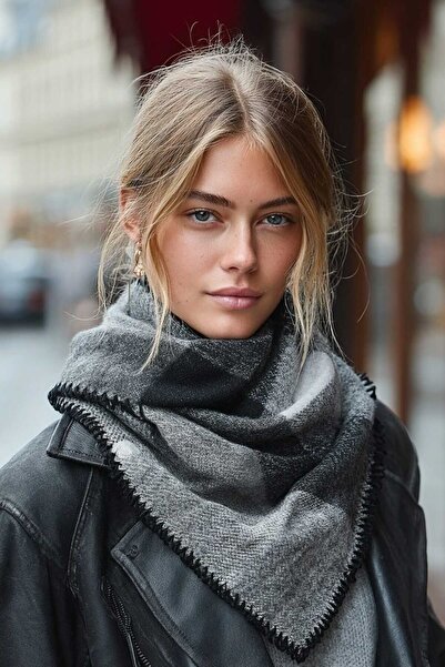 LAGRANGE Lagranze City Mist Shawl Triangle Women's Scarf Shawl