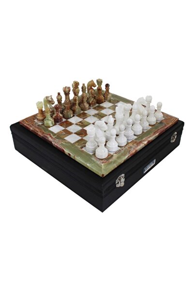İTALFAMA Onyx and Marble Chess Set