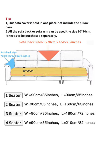 Generic Sofa Pad Simple Modern Sofa Non -Slip Flush Cushion Wear Resistance, Dirty, Washing, Can Be Removed