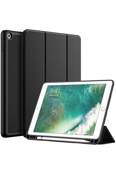 Casey Studios Smart Case for Apple iPad 9/8/7 10.2", Adjustable Angles, Auto Sleep Function, Black